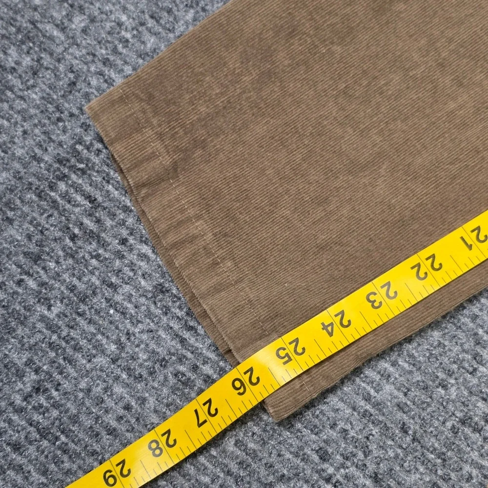 Lauren Ralph Lauren Pleated Corduroy Pants Men's 30×30 Tan Brown Straight Leg